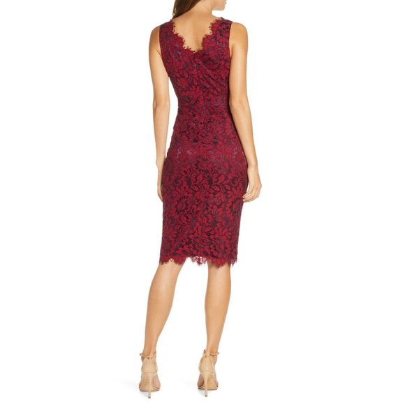 NWT ELIZA J Tulip Hem Lace Cocktail Dress - Picture 2 of 10